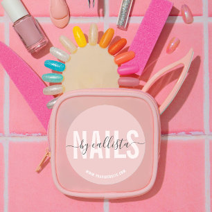 Sticker Rond Élégant Moderne Simple Typographie Clou Artiste