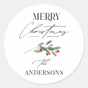 Sticker Rond Elégant moderne traditionnel arc rouge multi photo