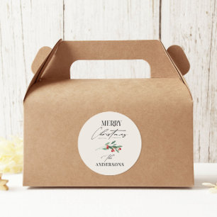 Sticker Rond Elégant moderne traditionnel arc rouge multi photo