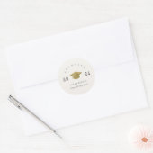 Sticker Rond Élégant Nettoyage Minimal Graduation Simple Huile  (Enveloppe)