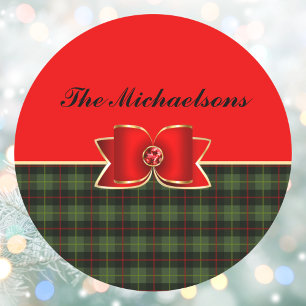 Sticker Rond Élégant plan et bijouterie avec nom