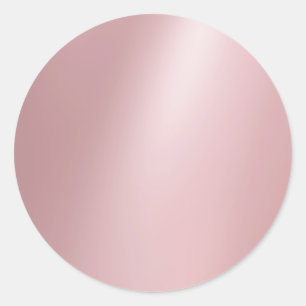 Sticker Rond Élégant Rose Gold Blank Modèle moderne tendance