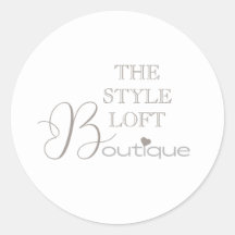 Élégant script initial de la boutique de branding