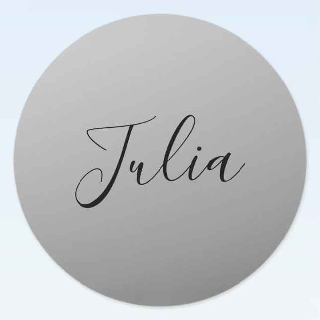 Sticker Rond Élégant script moderne modifiable écriture de text (Créateur téléchargé)