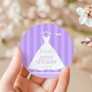 Sticker Rond Élégante Fête des mariées de robe Mariage de lavan