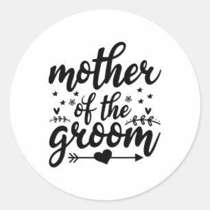 Sticker Rond Élégante Mère Du Mariage De La Chambre Mariage Mam