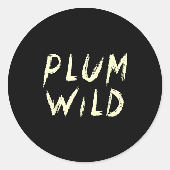 Sticker Rond Elegantly Plum Wild Explorer Of Adventures  (Devant)