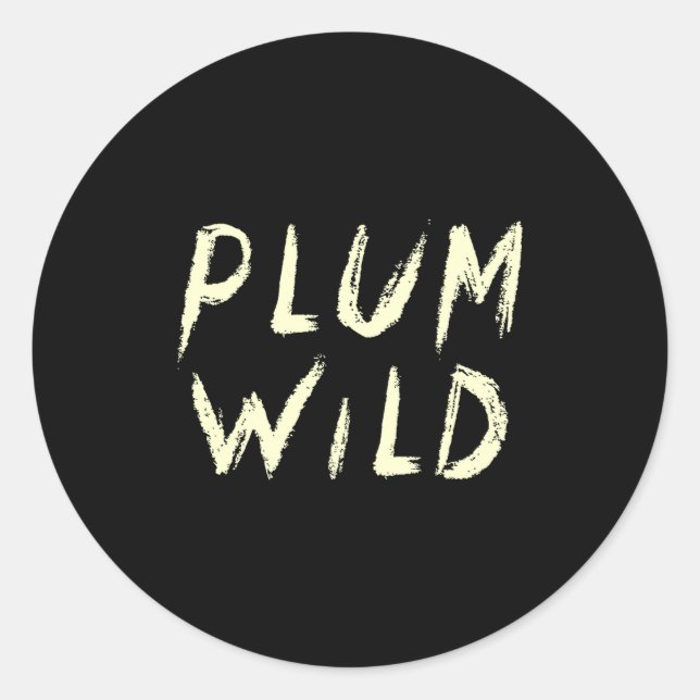 Sticker Rond Elegantly Plum Wild Explorer Of Adventures Premium (Devant)