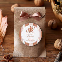 Élégants citrouilles et tétines Faveur de Baby Sho