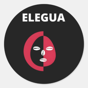 Sticker Rond Elegua Yoruba Religion Nigeria