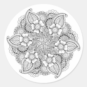 Sticker Rond Élément arrondi inspiré