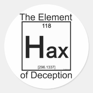 Sticker Rond Élément HAX