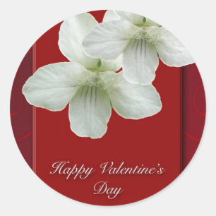 Sticker Rond Éléments de coordination violette Heureuse Sainte-