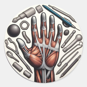 Sticker Rond Éléments d'ergothérapie