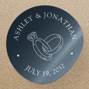 Sticker Rond Eléments simples modernes élégants