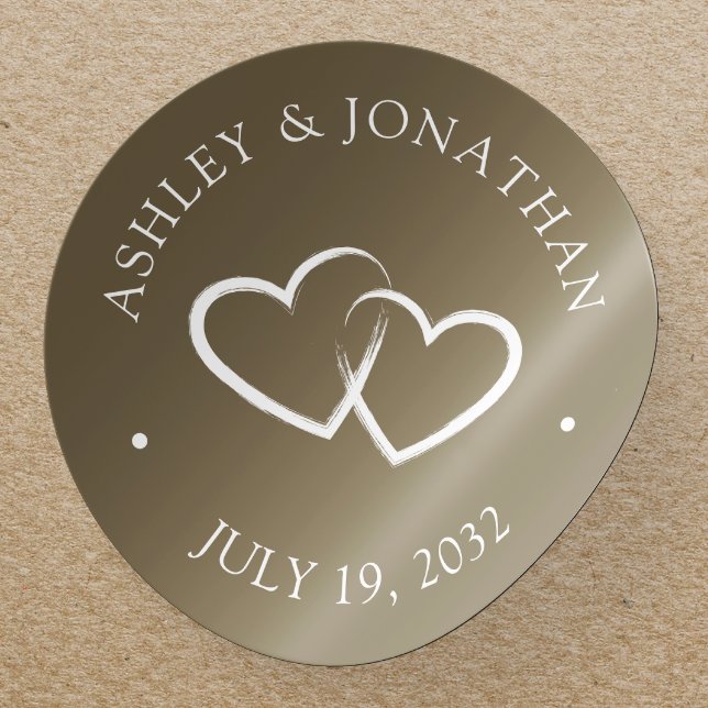 Sticker Rond Eléments simples modernes élégants (Créateur téléchargé)