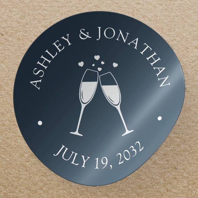 Sticker Rond Eléments simples modernes élégants (Créateur téléchargé)