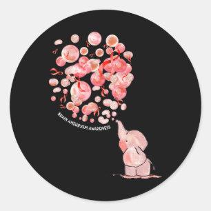 Sticker Rond Éléphant fait éclater l'anévrisme cérébral des bal