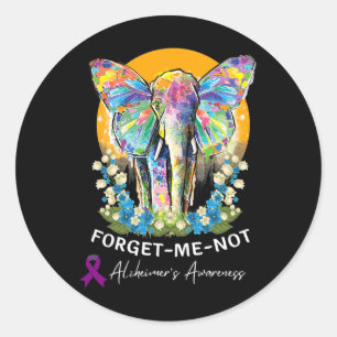 Sticker Rond Elephant Oublie-moi-pas la conscience de Heimer