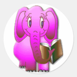 Sticker Rond Eléphant plus intelligent