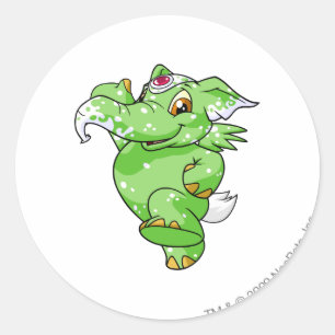 Sticker Rond Elephante Specked