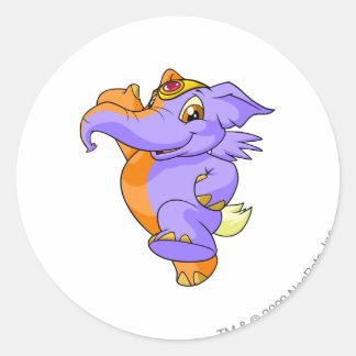 Sticker Rond Elephante Split