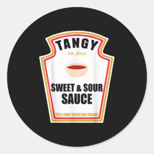 Sticker Rond Élevage De Sauce Douce Et Arustée Tangy Cos