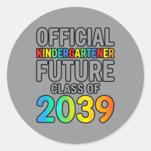 Sticker Rond Élève de maternelle futur camarade de classe de 20