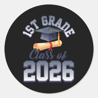 Sticker Rond Élèves de 1re année de la promotion 2026 Diplômés