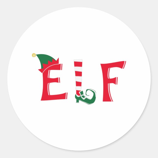 Sticker Rond Elf (Devant)