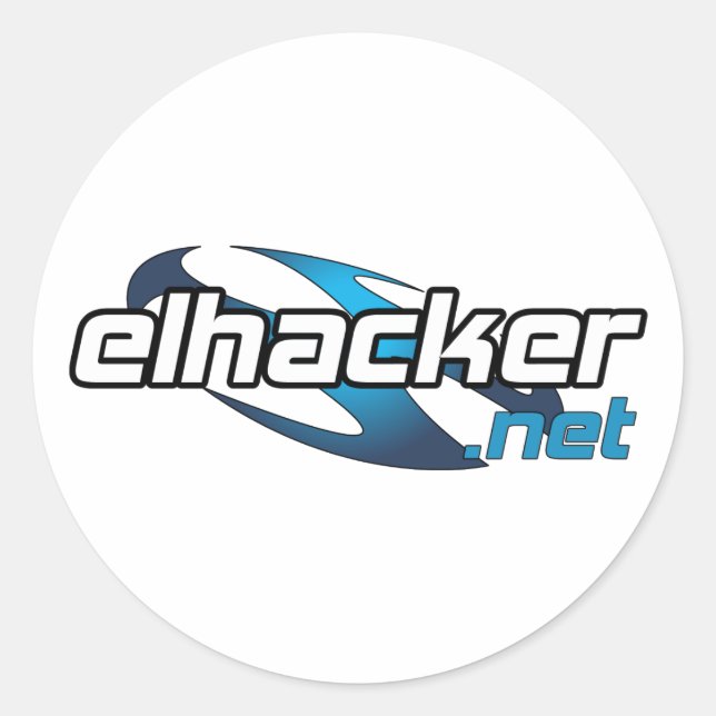Sticker Rond elhacker.net (Devant)