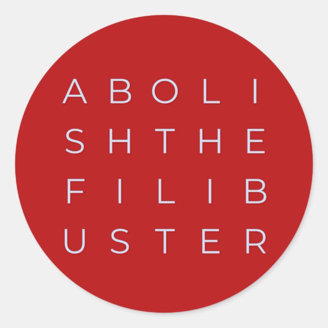 Sticker Rond Éliminer l'autocollant Filibuster Circle (Devant)