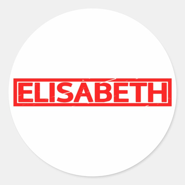 Sticker Rond Elisabeth Stamp (Devant)