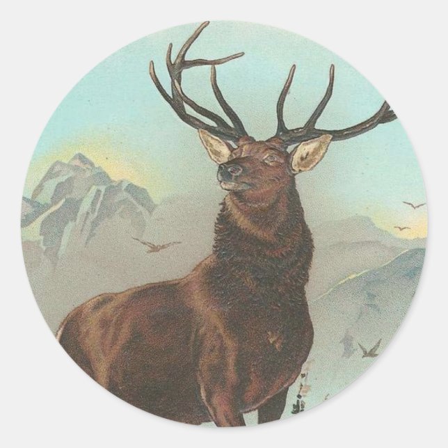 Sticker Rond Elk (Devant)
