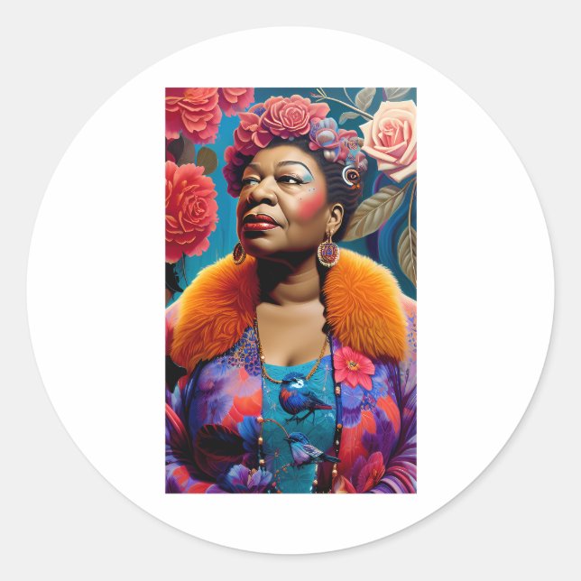 Sticker Rond Ella Fitzgerald (Devant)