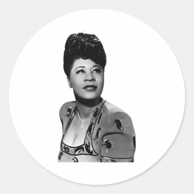 Sticker Rond Ella Fitzgerald (Devant)