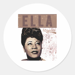Sticker Rond Ella Fitzgerald