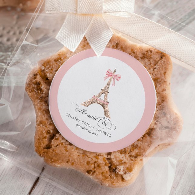 Sticker Rond Elle a dit Oui Paris Arc de Triomphe Rentrée en sc (Créateur téléchargé)