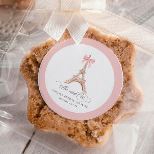 Sticker Rond Elle a dit Oui Paris Tour Eiffel RÉCEPTION DE MARI