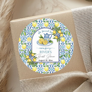 Sticker Rond Elle a trouvé sa Baby Shower de mariage