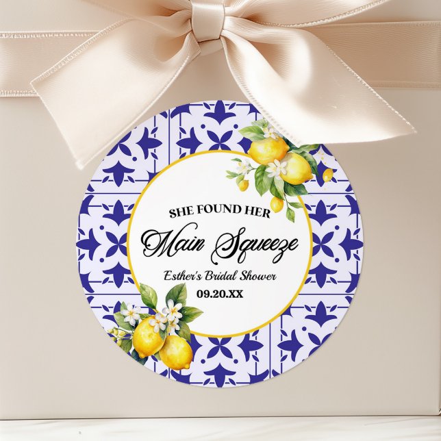 Sticker Rond Elle A Trouvé Sa Principale Fête des mariées De Ci (Créateur téléchargé)