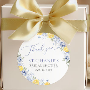 Sticker Rond Elle a trouvé son Lemon Bridal Shower