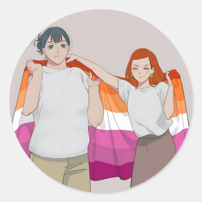 Sticker Rond Elle adore cuisiner et elle aime manger | Fierté (Devant)