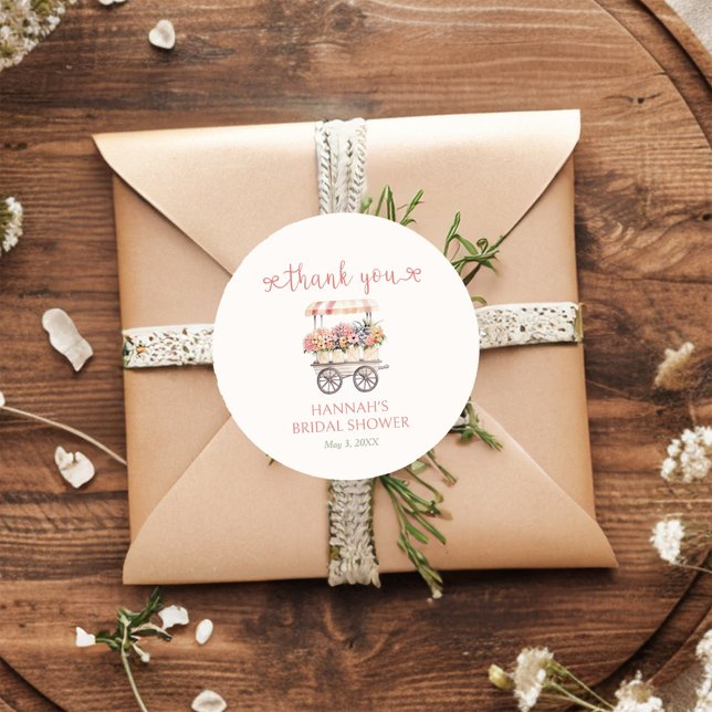 Sticker Rond Elle est fraichement célibataire Shower de mariage (Créateur téléchargé)