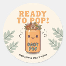 Elle est prête à éclater Baby Shower Orange Boho K