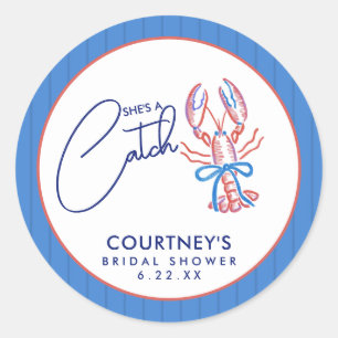 Sticker Rond Elle est un trésor Réception de mariage de la côte