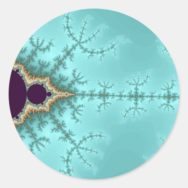 Sticker Rond Elle se propage - Fractale (Devant)