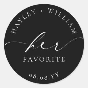Sticker Rond Ellesmere Black Son favori