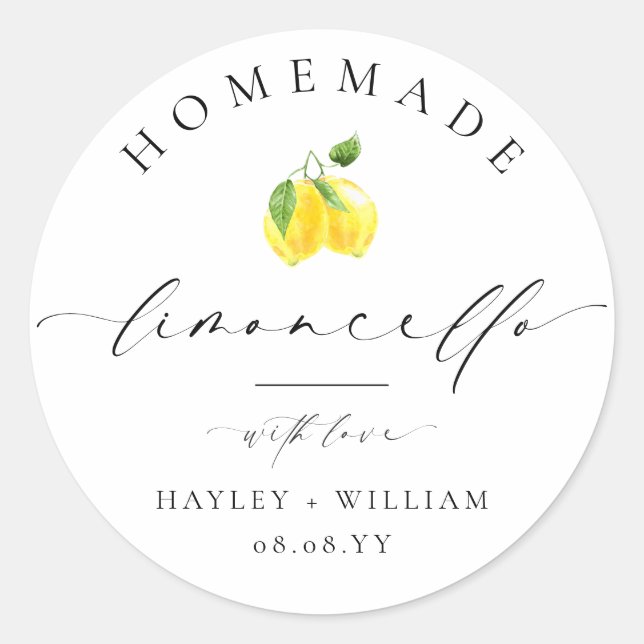 Sticker Rond Ellesmere Limoncello (Devant)