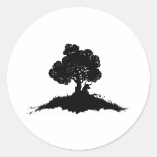 Sticker Rond Elliott Smith Tattoo